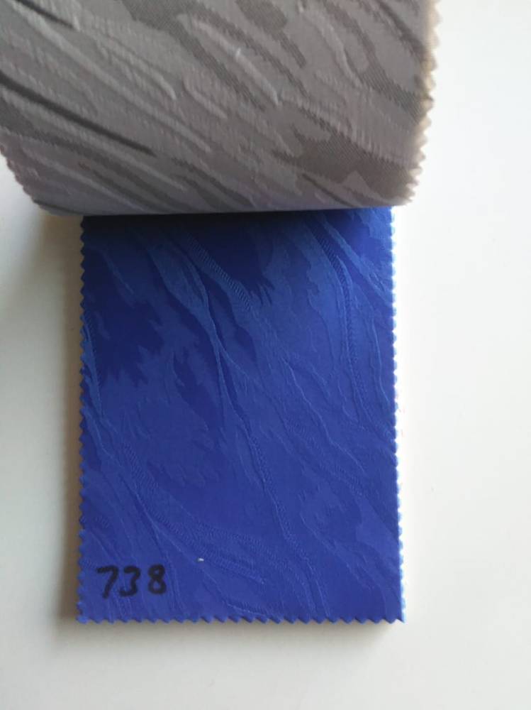 Roller Blinds — 738 (Royal Blue Leaf) in Islamabad
