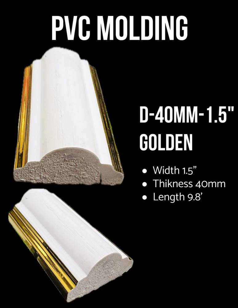 PVC Molding — D-40mm Golden in Islamabad
